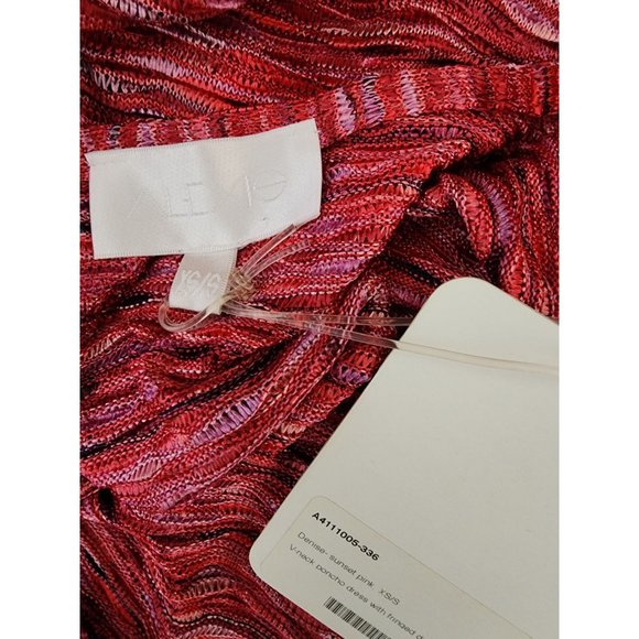 Alexis NWT Pink Tunic Belted Sunset Denise Poncho Top Sash Bow Tie XS / Small - Picture 7 of 8